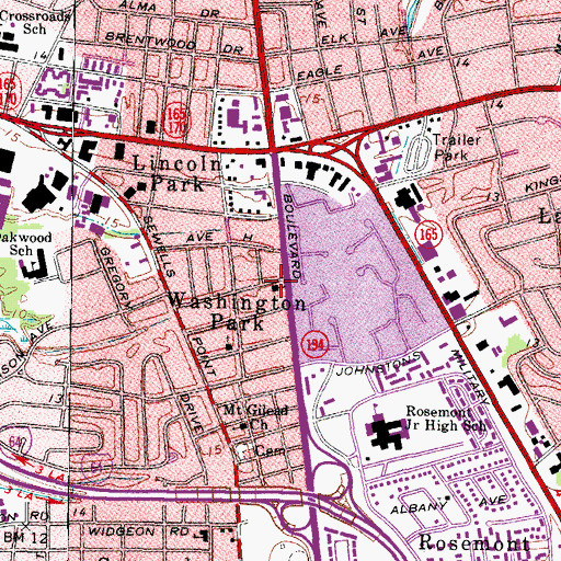 Topographic Map of Zion Light Church of Christ, VA