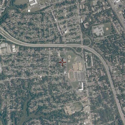 Aerial/Satellite Image of Olive Grove Baptist Church, VA