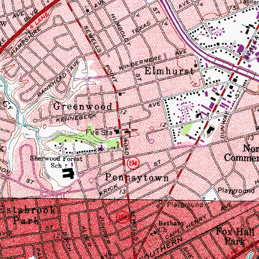 Topographic Map of Christ's Sanctified Holy Church, VA
