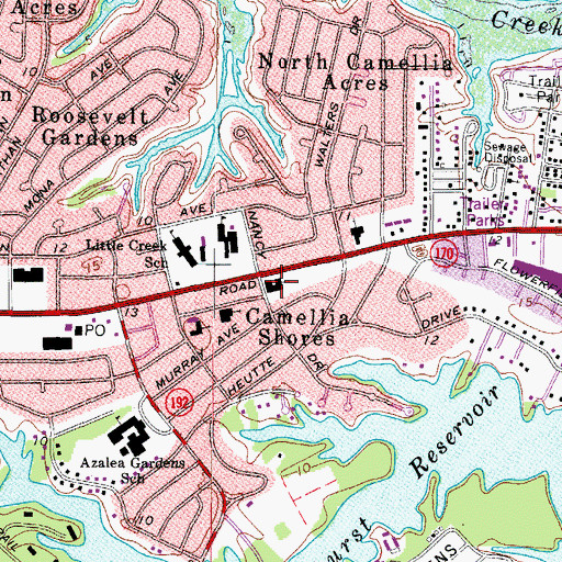 Topographic Map of Calvin Presbyterian Church, VA