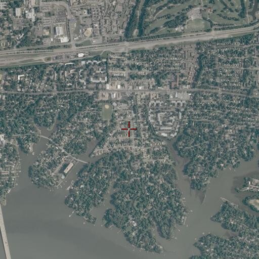Aerial/Satellite Image of First Baptist Church, VA