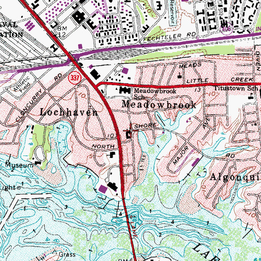 Topographic Map of Church of the Good Shepherd, VA