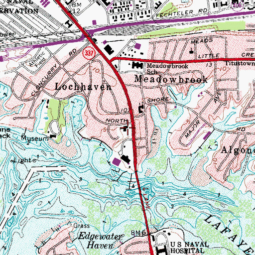 Topographic Map of Second Presbyterian Church, VA