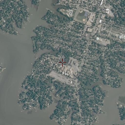 Aerial/Satellite Image of Blessed Sacrament Church, VA