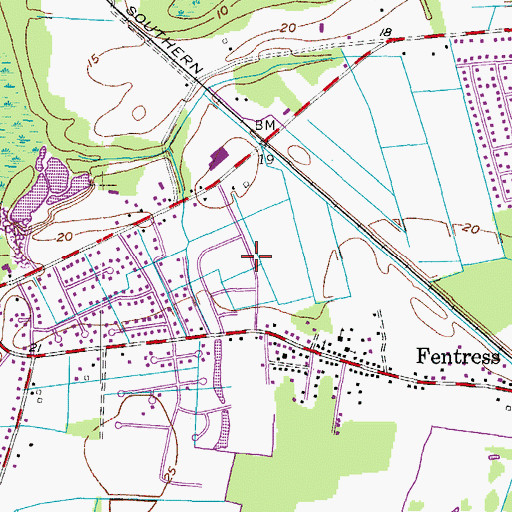 Topographic Map of Mount Pleasent Heights, VA