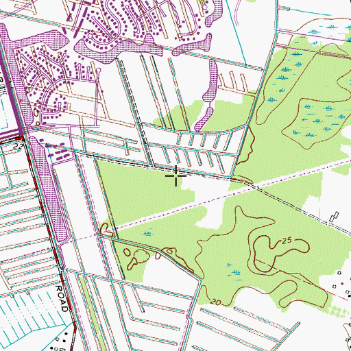 Topographic Map of Greenbrier Golf Course, VA