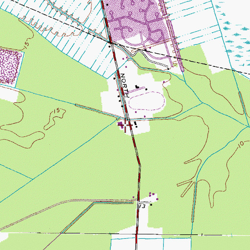 Topographic Map of Tidewater Junior Academy, VA