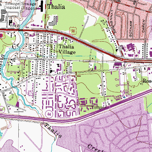 Topographic Map of Lynnhaven Presbyterian Church, VA