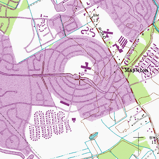 Topographic Map of Green Run, VA