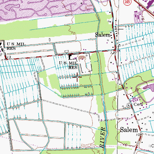 Topographic Map of Bellamy Plantation, VA