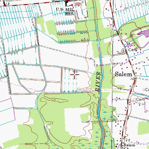 Topographic Map of Glenwood Honeybee Country Club, VA