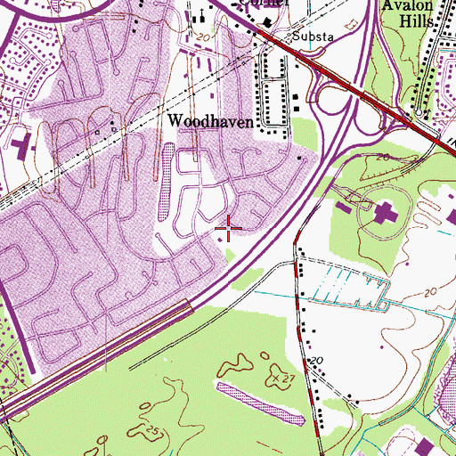Topographic Map of Level Green Baptist Church, VA