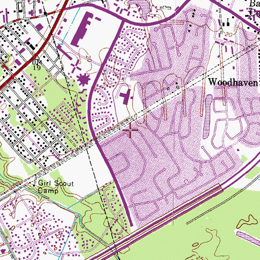 Topographic Map of College Park, VA