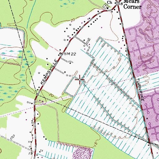 Topographic Map of Alexandria, VA
