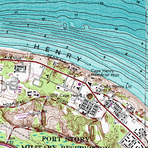 Topographic Map of Saint Theresa Chapel, VA