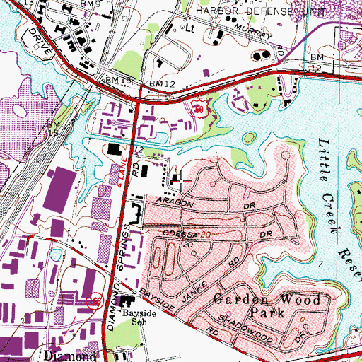 Topographic Map of Diamond Springs Christian Church, VA