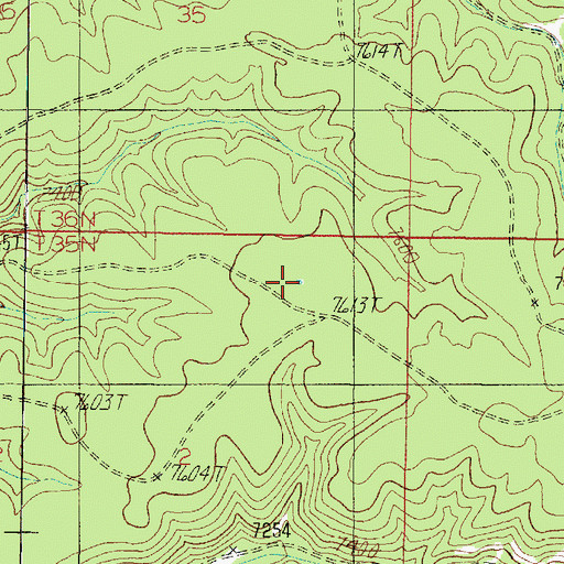 Topographic Map of North Big Saddle Trick Tank, AZ