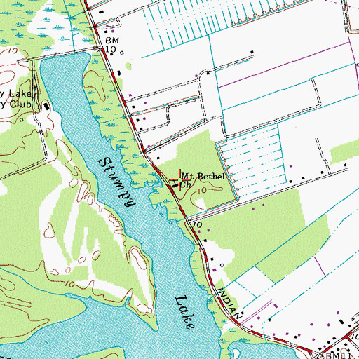 Topographic Map of Mount Bethel School (historical), VA