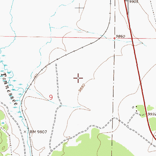 Topographic Map of Leadville Army Air Field (historical), CO