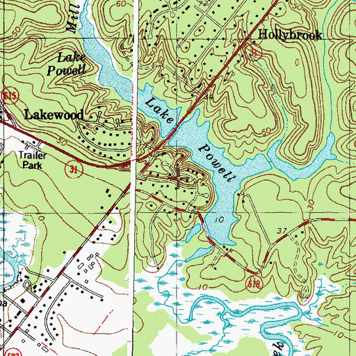 Topographic Map of The Colony, VA