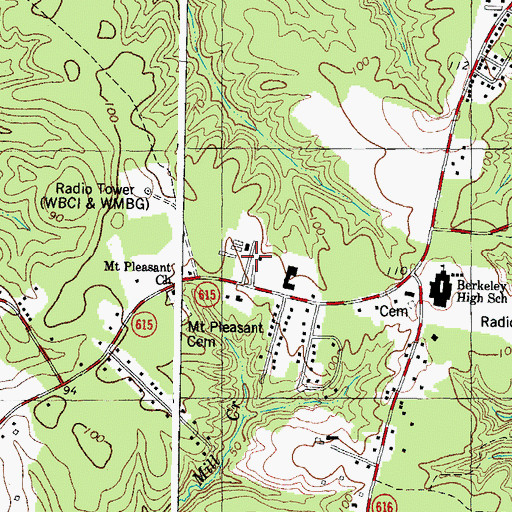 Topographic Map of New Quarter Industrial Park, VA