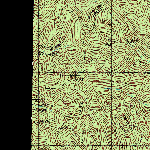 Topographic Map of Cassidy Lookout Tower, KY