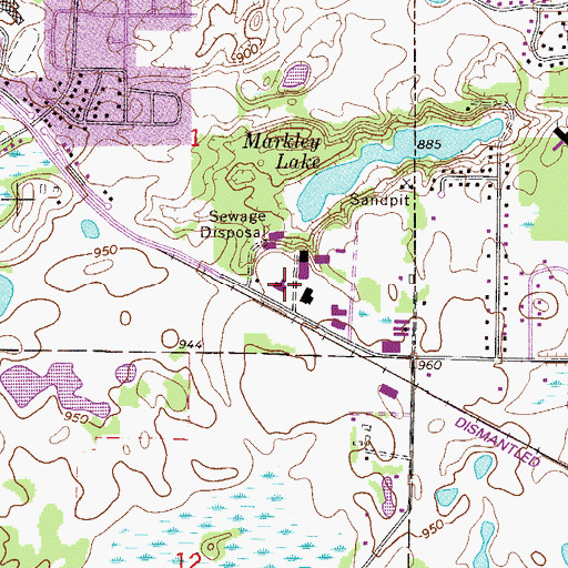 Topographic Map of Prior Lake Baptist Church, MN