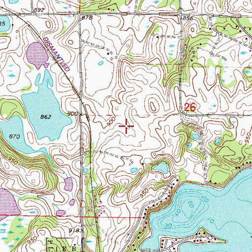 Topographic Map of Carriage Hills Park, MN
