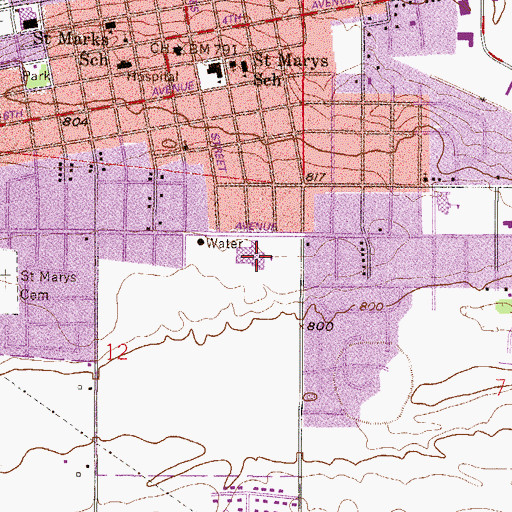 Topographic Map of Shakopee Senior High School, MN