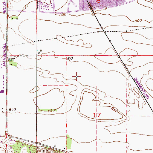 Topographic Map of Sun Path Elementary School, MN