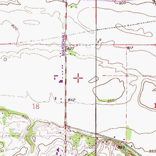 Topographic Map of Saint Francis Regional Medical Center, MN