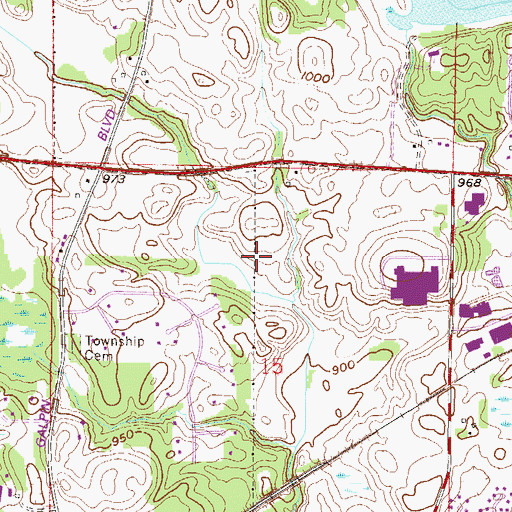 Topographic Map of Family of Christ Lutheran Church, MN