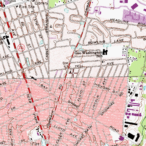 Topographic Map of Antioch Seventh Day Adventist Church, NY