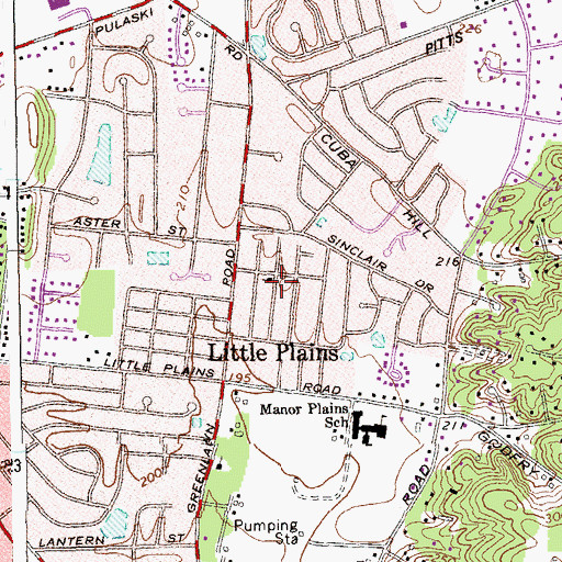 Topographic Map of Bethesda Wesleyan Church, NY