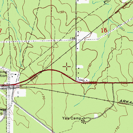 Topographic Map of Crossett Health Foundation, AR