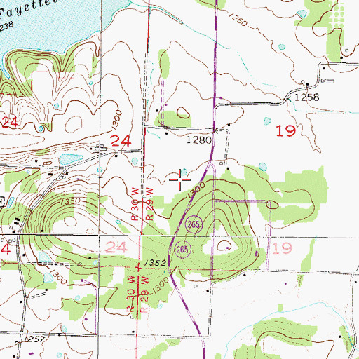 Topographic Map of Vista Health Fayetteville, AR