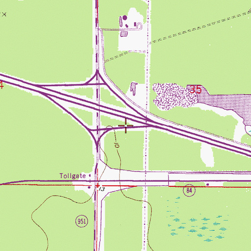 Topographic Map of Florida Panther National Wildlife Refuge Headquarters, FL