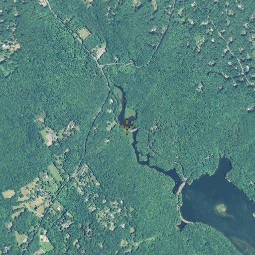 Aerial/Satellite Image of Nob Crook Brook, CT
