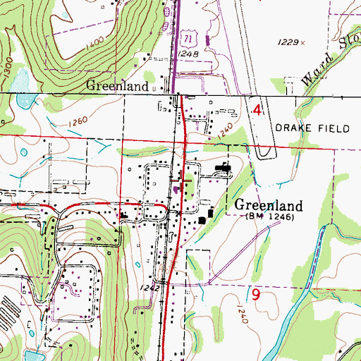 Topographic Map of Arkansas School for Information and Technology, AR