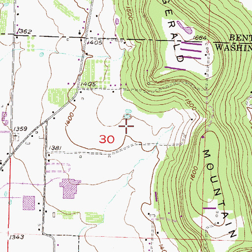 Topographic Map of Bayyari Elementary School, AR