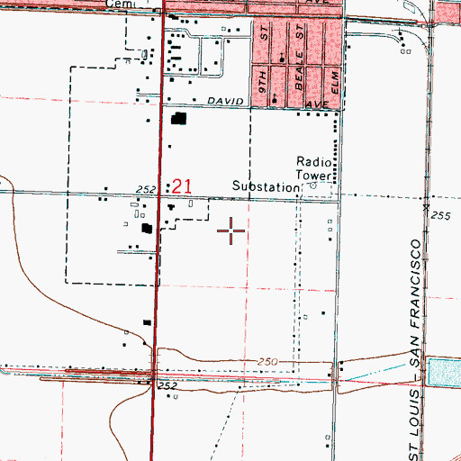 Topographic Map of Blytheville Kindergarten Center School, AR