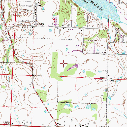 Topographic Map of Hellstern Middle School, AR
