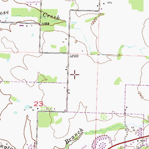Topographic Map of Jerry Pop Williams Elementary School, AR