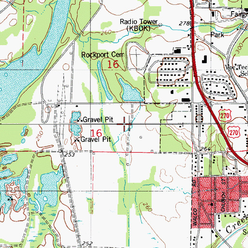 Topographic Map of Malvern Elementary School, AR