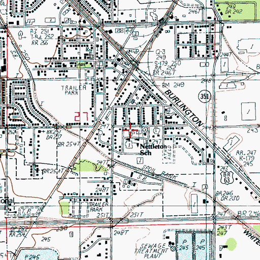 Topographic Map of Raider Open Door Academy, AR