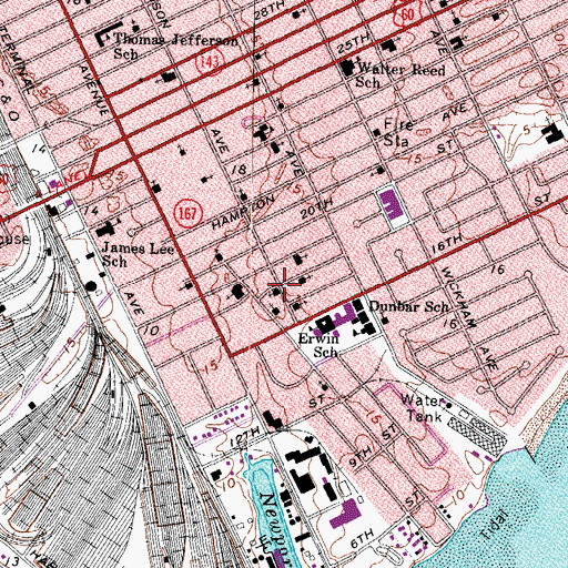 Topographic Map of Saint Timothy Church of Christ, VA