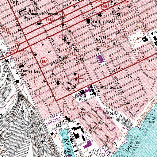 Topographic Map of Mount Mariah Church, VA