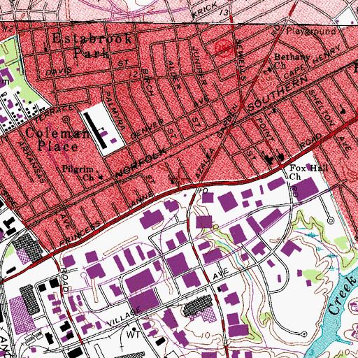 Topographic Map of Friendship Independent Baptist Church, VA