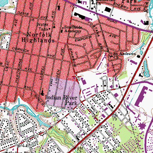 Topographic Map of Congregational Pentecostal Church, VA