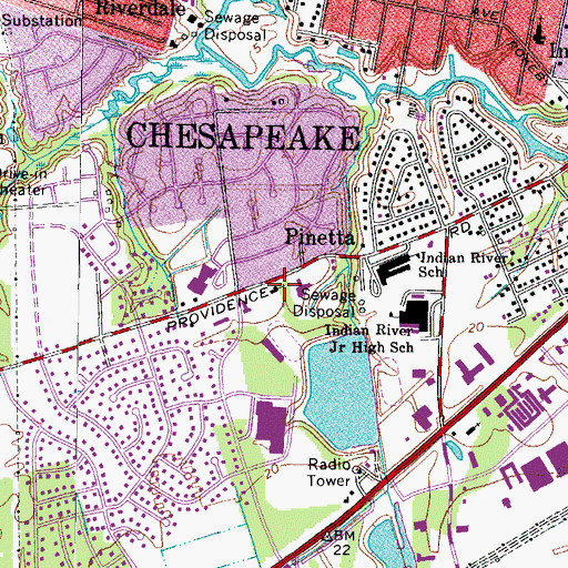 Topographic Map of Grace Lutheran Church, VA